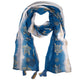Nomad Sari Écharpe d'été à imprimé tortues - Bleu mer (180x50 cm)