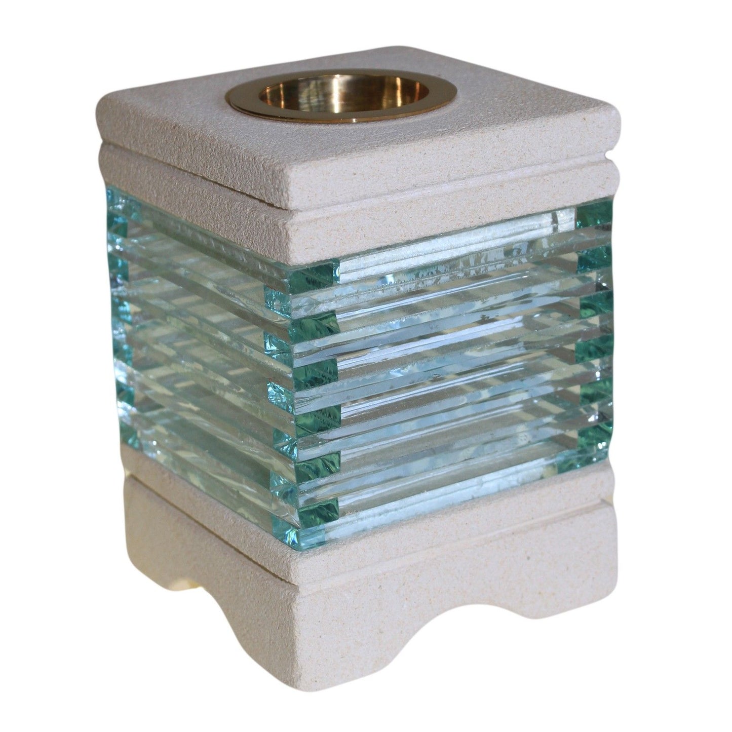 Quemador de Piedra Vidrio Cuadrado
