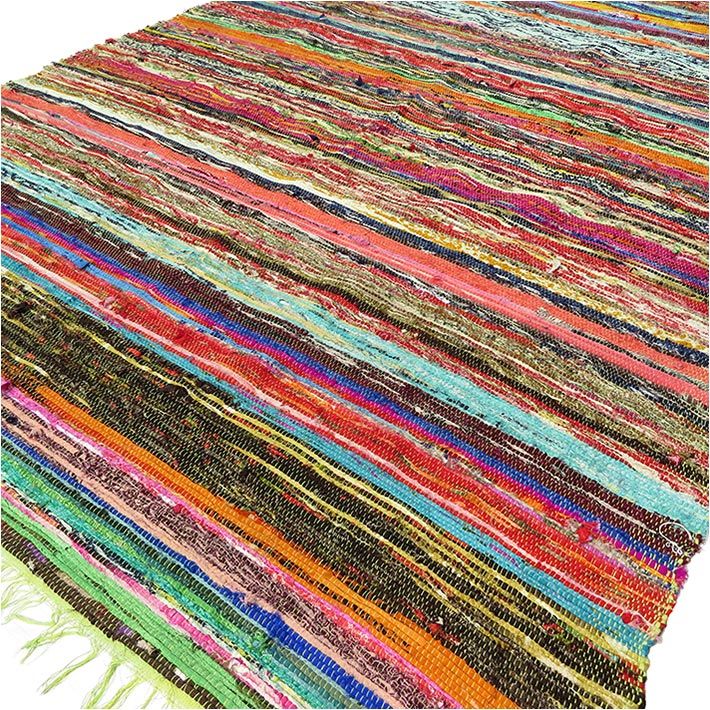Alfombra Trapo Lujo Verde 151x90cm