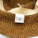Chapeau de Soleil en Paille Nomad Sari à Bord Souple et Flexible - Café Naturel