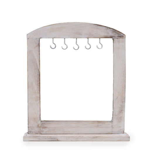 Petit support de suspension - Bois blanchi (30x25 cm)