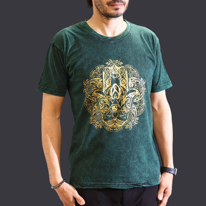 T-shirt Nomad Sari taille M – Hamsa – Vert
