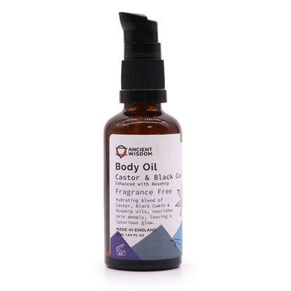 Bio-Körperöl 50 ml - Hagebutte (parfümfrei)