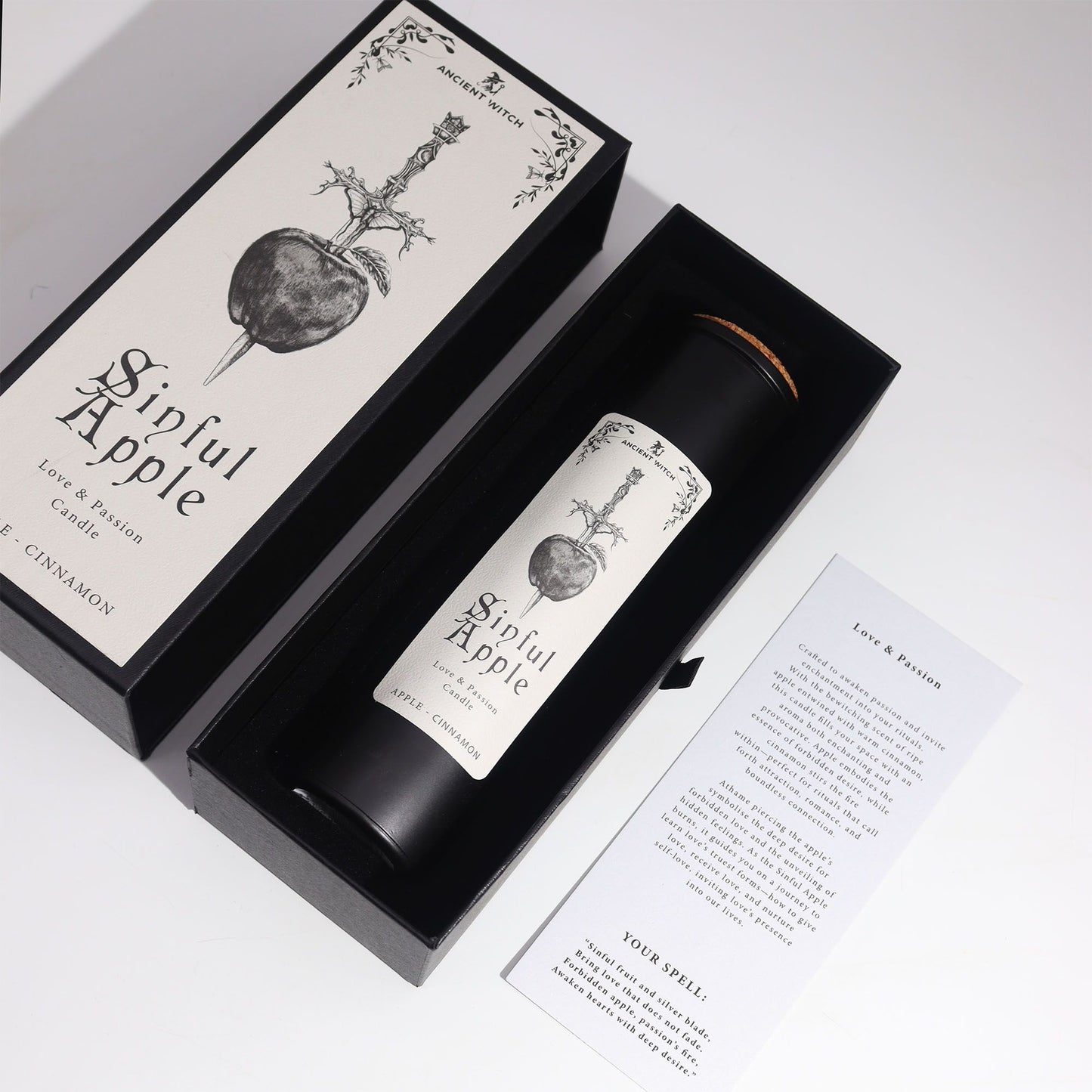 Bougies purificatrices des sorcières anciennes - Pomme pécheresse