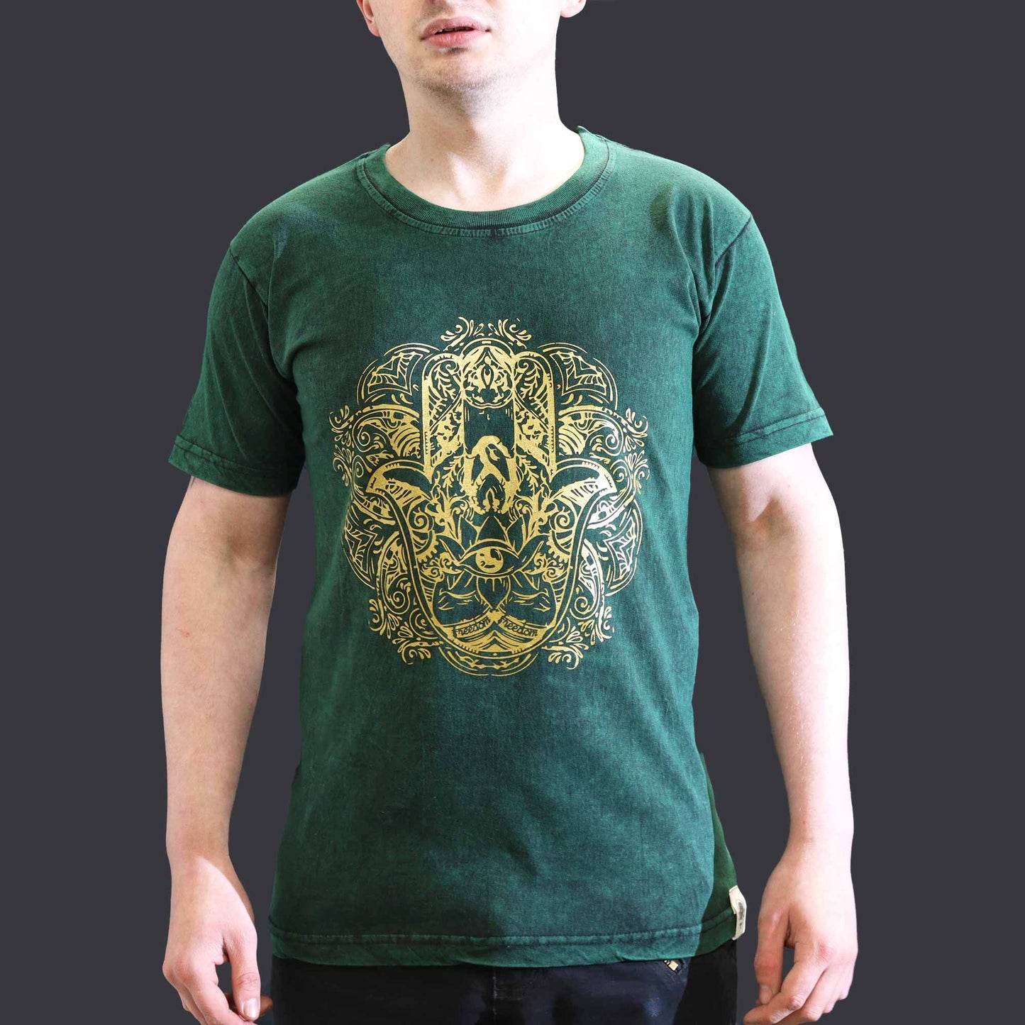 Camiseta Nomad Sari Pequeña - Hamsa - Verde