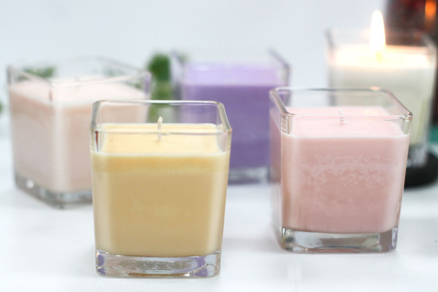 Etikettenfreie Sojakerzen - Peach Smoothie