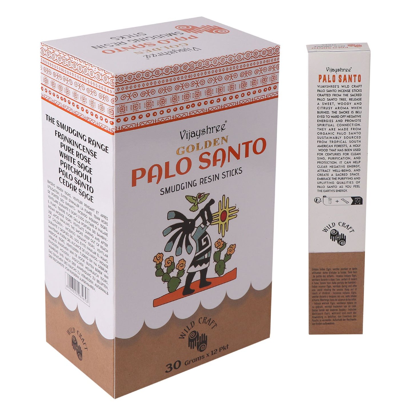 30 g goldene Palo Santo Räucherstäbchen aus Harz (6 Stück)