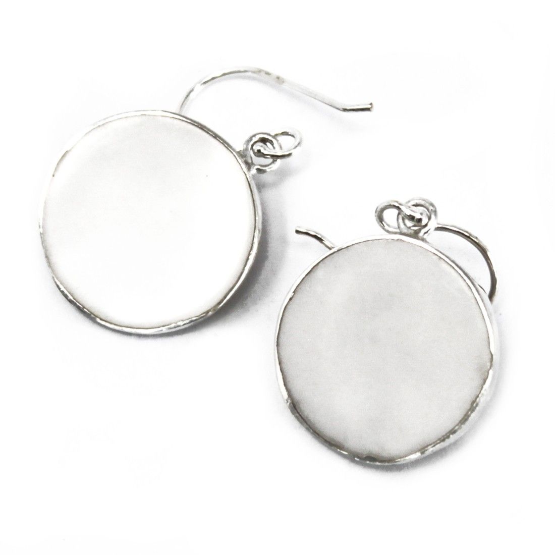 Pendientes Plata Árbol Vida 15mm Madreperla