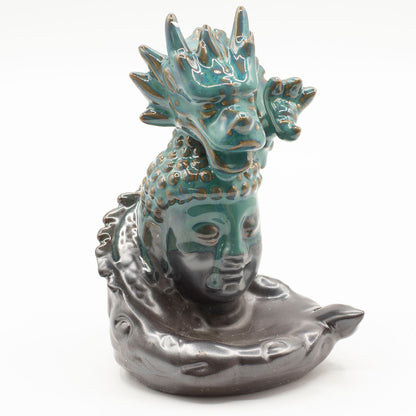 Brûleur d'encens à refoulement - Dragon sur Bouddha