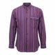 Nomad Sari Camisa de Abuelo - Negro Púrpura - Grande