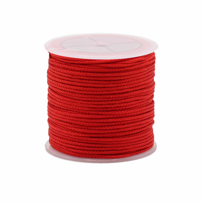 Rouleau de cordon rouge pour accessoires - 2 mm x 25 m