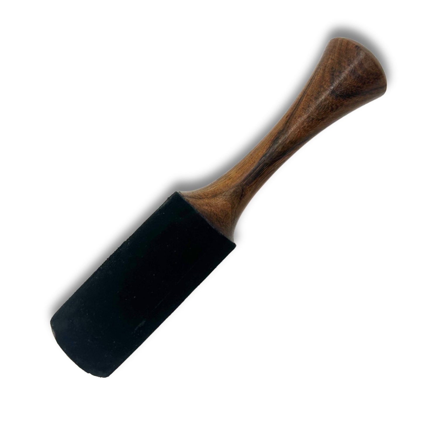 Holzstab - 18x3 cm - Mittlerer Rohrgriff mit Doppelring