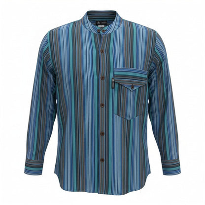 Nomad Sari Grandad Camisa - Turquesa - XL