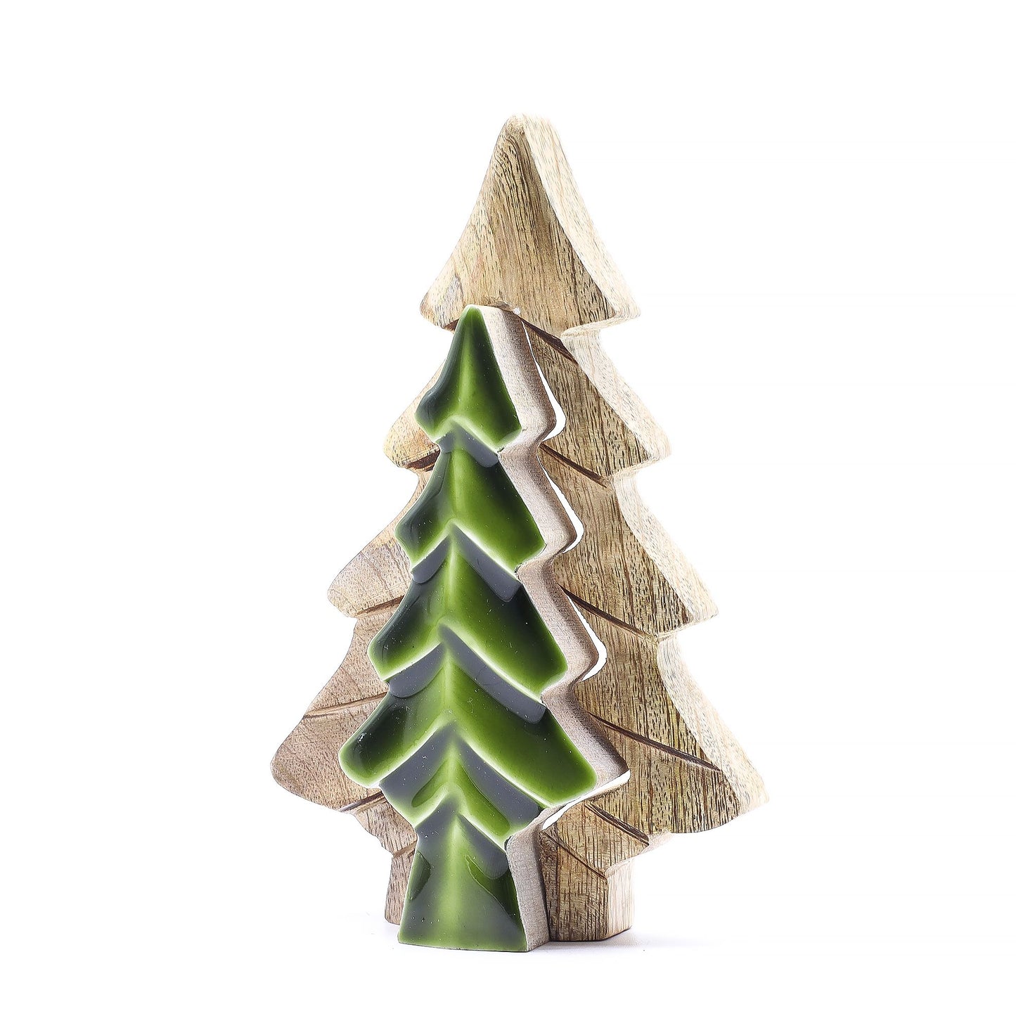 Perdu dans les bois - Petit arbre dans un arbre - Décoration en bois - 15x10cm