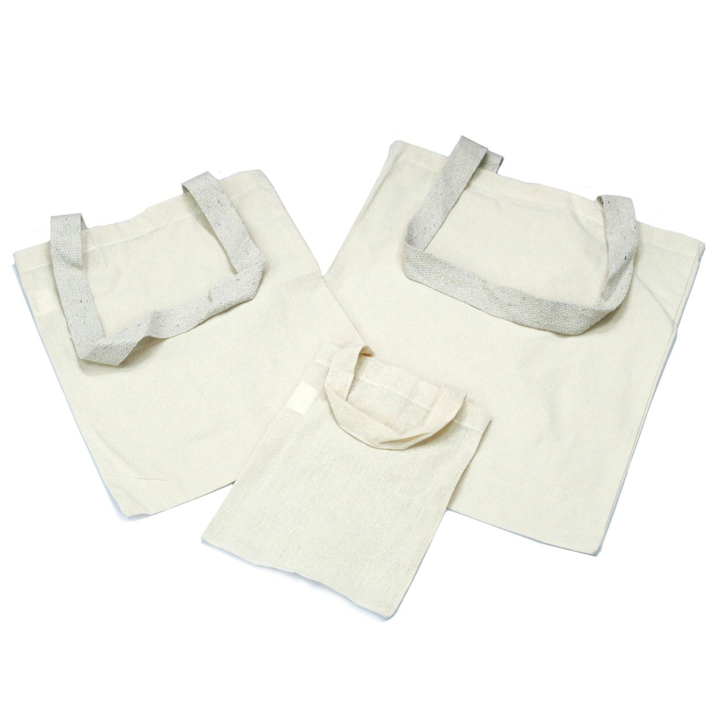 Bolsa Algodón Natural 6oz Mediana 35x30cm
