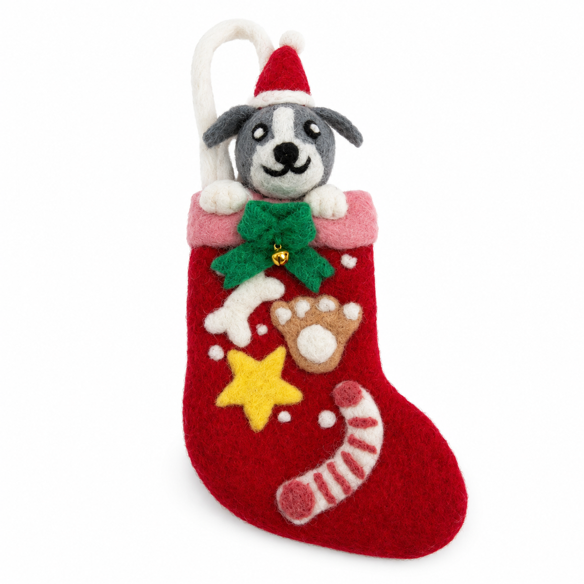 Calcetines navideños de fieltro para mascotas - Selección mixta