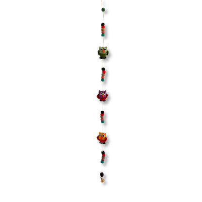Colgante de Pared de Fieltro - Búhos (colores variados)
