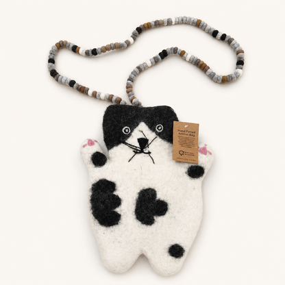 Stacy el bolso de fieltro Flat Cat