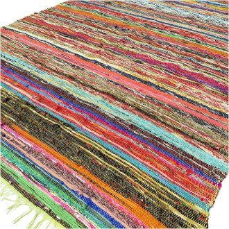 Alfombra Trapo Lujo Verde 151x90cm