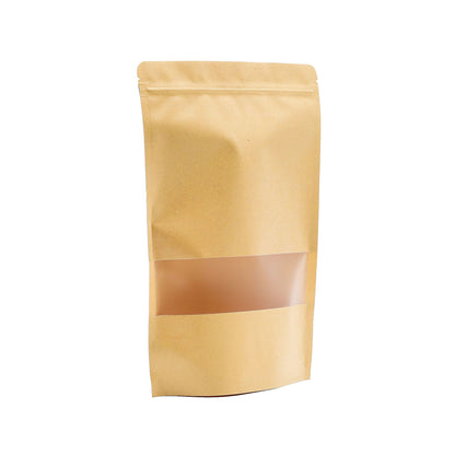 10 x Bolsas kraft con ventana 10x20m
