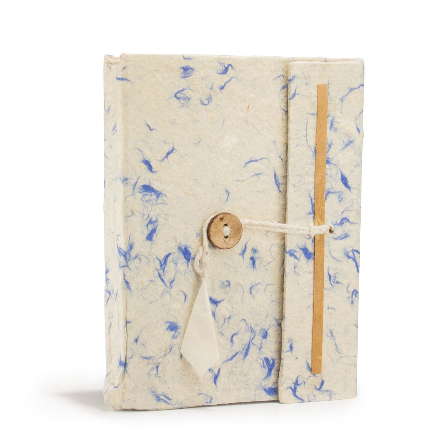 Carnet Lokta moyen - Coton bleu mélangé - 45 feuilles