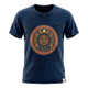 Camiseta de algodón lavado a piedra Nomad Sari - Mantente salvaje, hijo de la luna - Azul - Grande