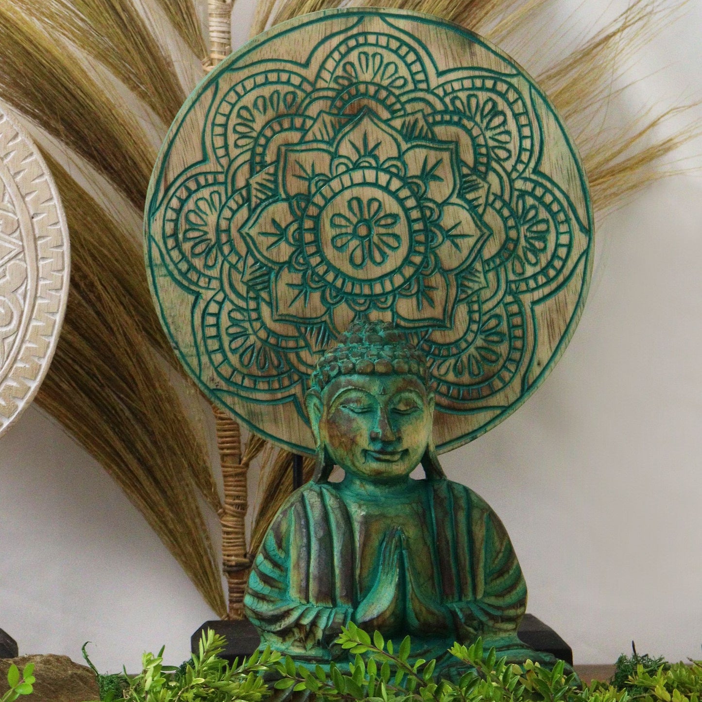 Feng Shui Buddha Set - Mandala - Grün