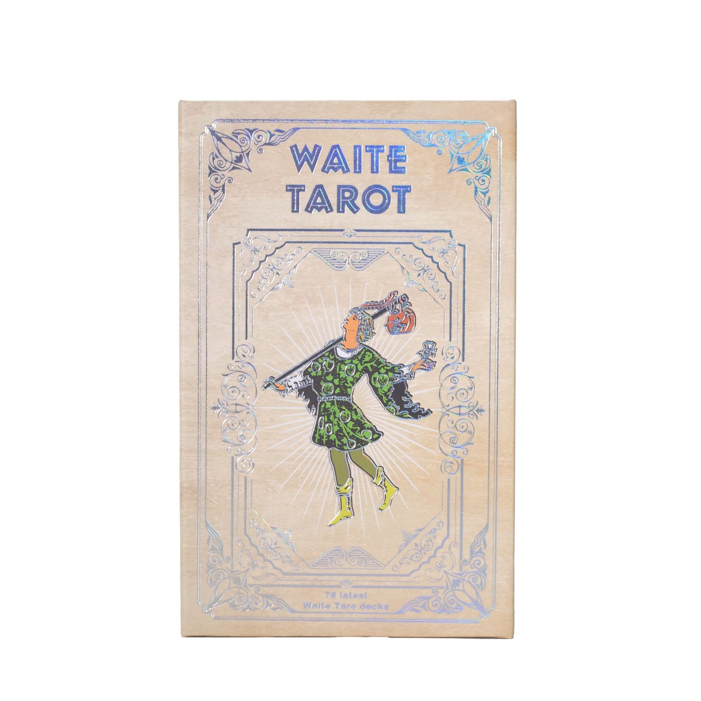 Juego de cartas de Tarot Waite con lámina de plata - con folleto