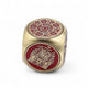 Feng Shui Fortune - Roter und Messing-Wohlstandswürfel - Flach