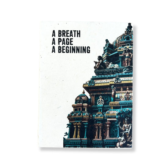 Großes Lokta-Notizbuch – A Breath – inklusive Lesezeichen
