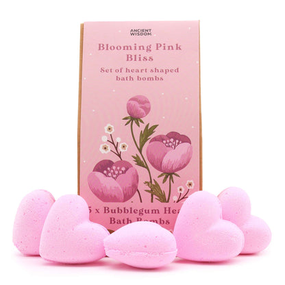 Heart Bath Bomb Set - Blooming Pink Happiness
