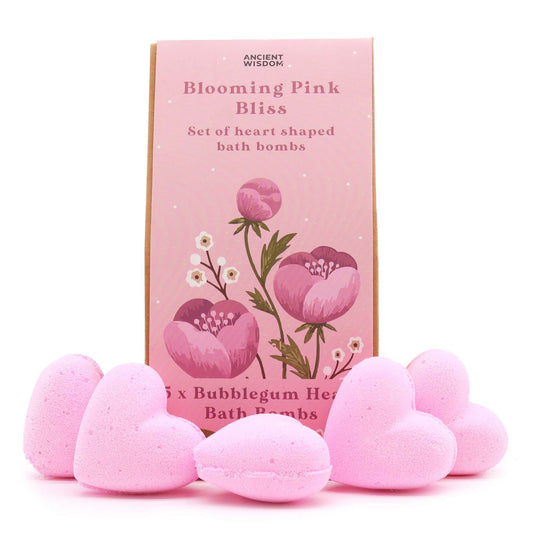 Heart Bath Bomb Set - Blooming Pink Happiness