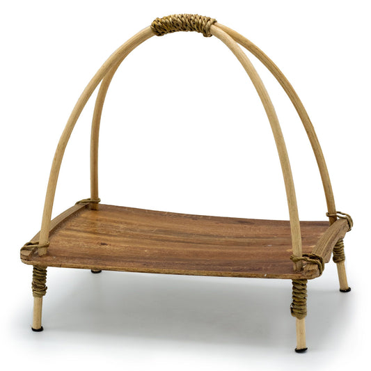 Teehalter aus Kokosnussblättern – Natur