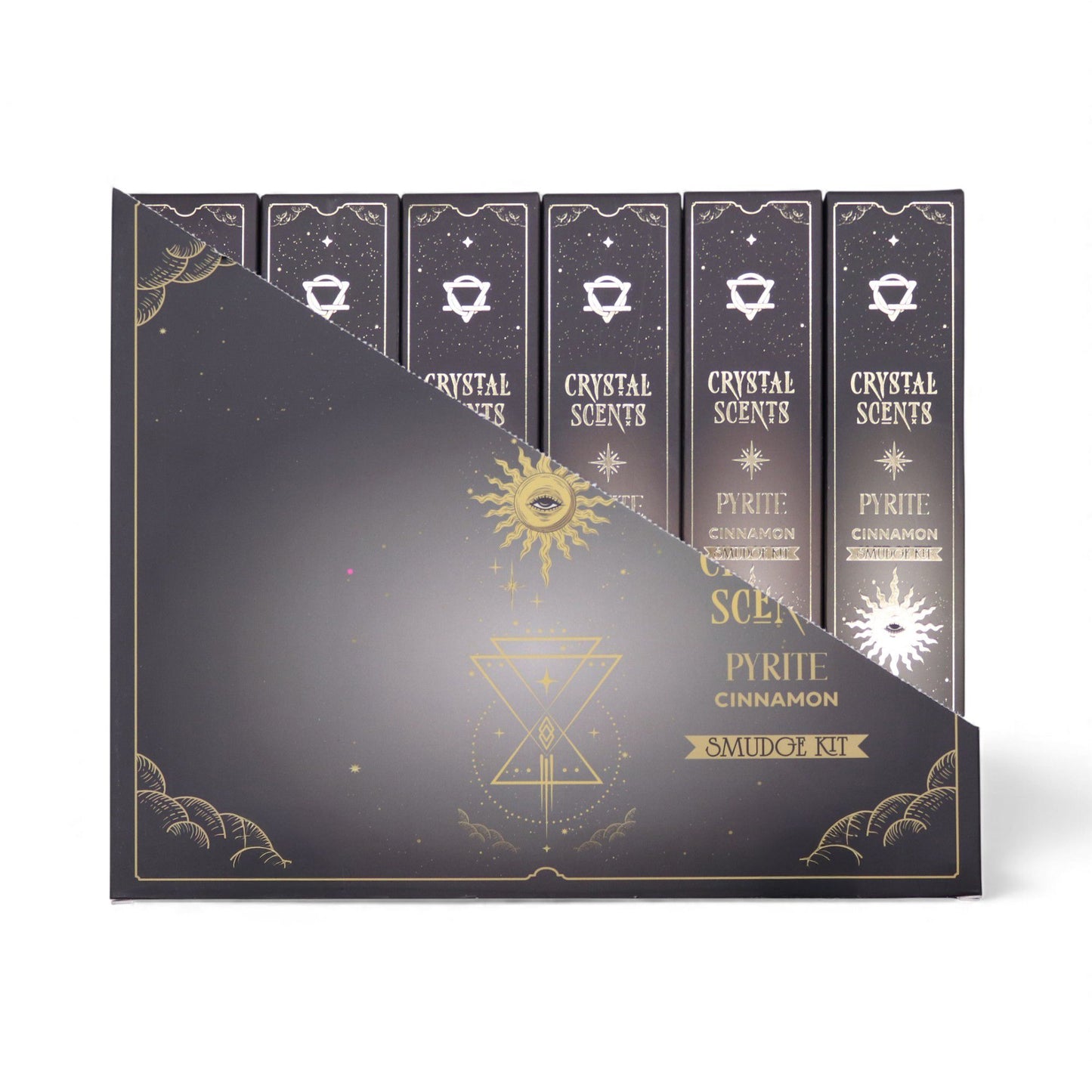 Encens purificateur au parfum de cristaux de pyrite - Cannelle
