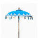 Parasol Bali Patio - Coton - Décor Turquoise - 1,5 m