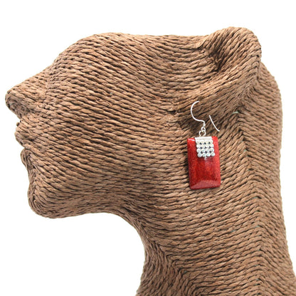 Pendientes Plata Coral Mini Discos