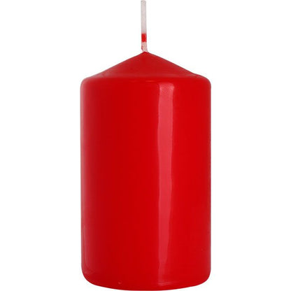 Vela de pilar 60x100mm - Rojo