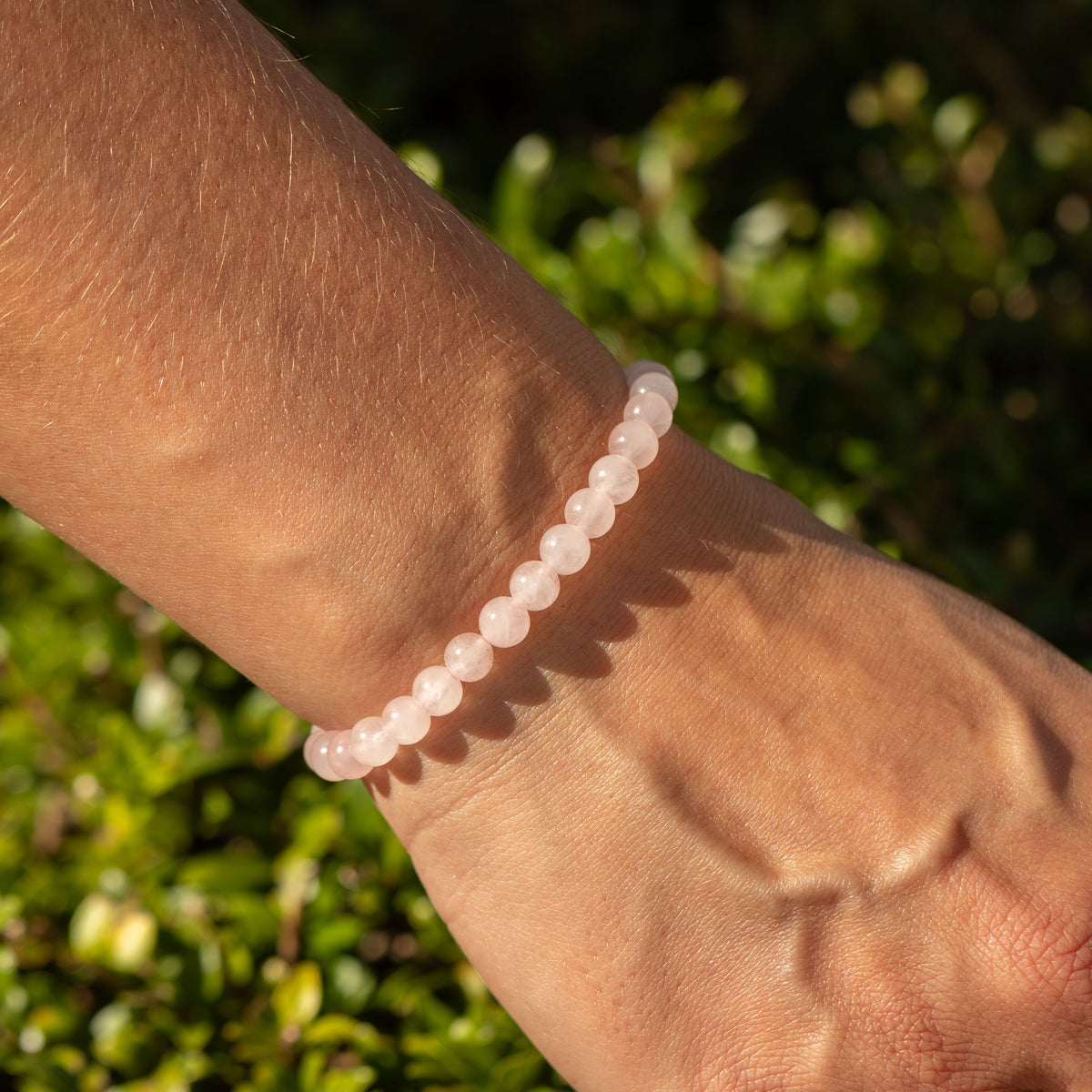 Pulsera de Poder Pequeña (17 cm x 6 mm) - Cuarzo Rosa