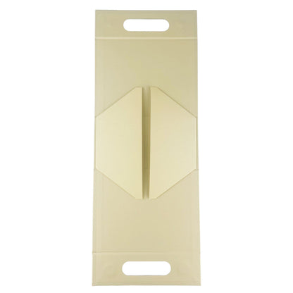Caja de regalo plegable - Caja de mano  (20x10x20 cm) - Marfil