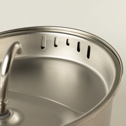 Tazones para comida PAW - Fuente de agua eléctrica de 2.5 litros - USB - acero inoxidable (304)