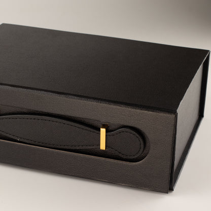 Caja de regalo plegable - cesta mediana  (24x18.2x8cm) - Negro