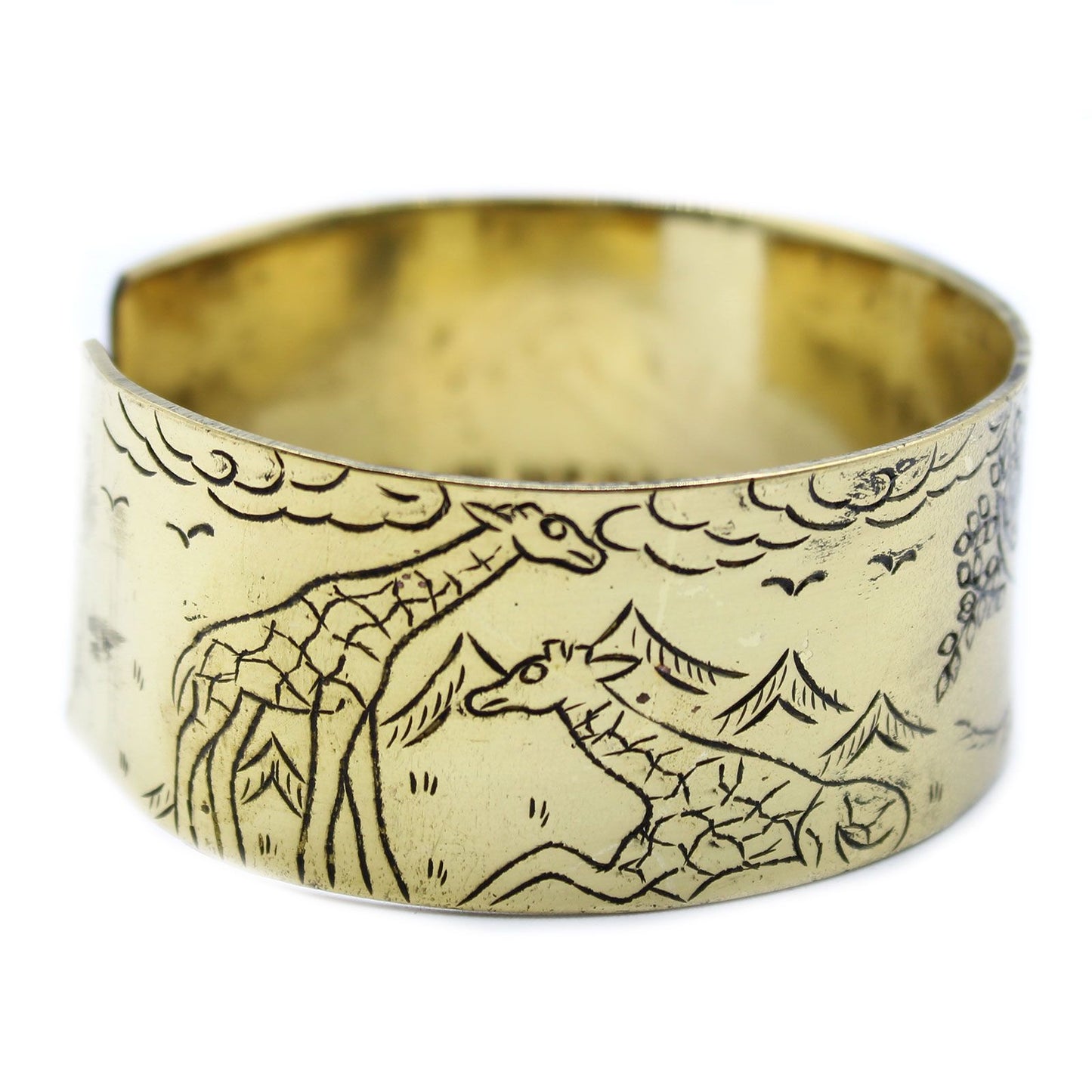 Bracelet tibétain en laiton avec mantra - Arbre de vie