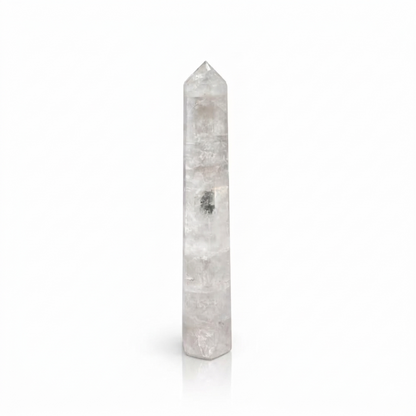 puntas de obelisco de seis caras de piedra preciosa, aprox. 17 cm - cristal de roca