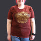 T-shirt Sari Nomad Extra Large - Hamsa - Bordeaux