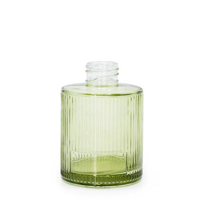 Flacon diffuseur rond nervuré de 150 ml - Vert fumée