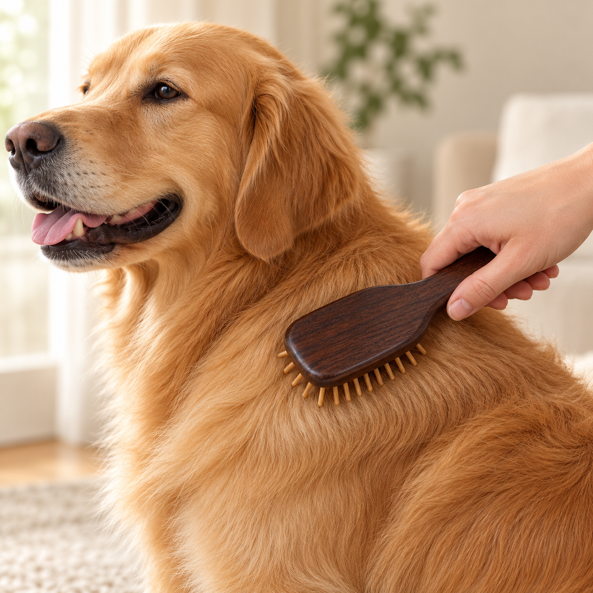 Herramientas de aseo PAW – Mini cepillo y masajeador con púas de bambú