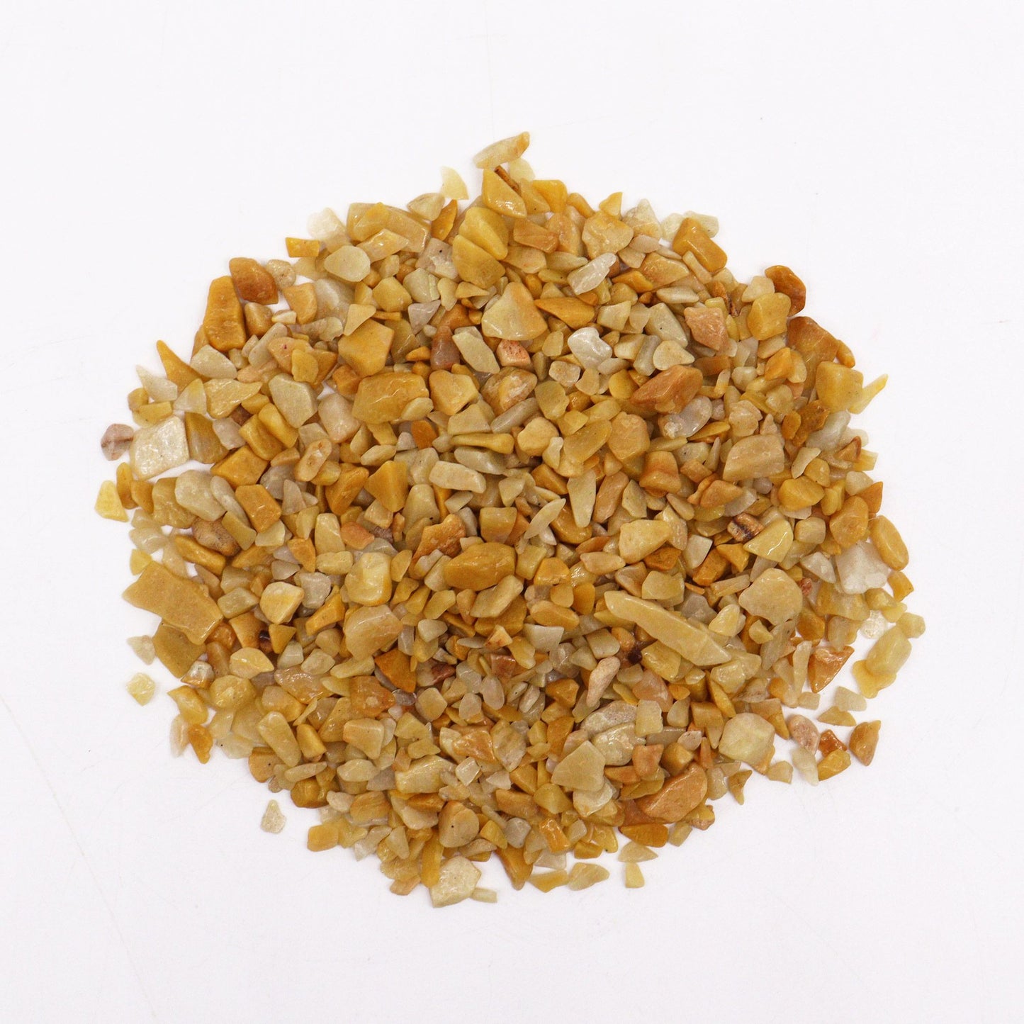 Éclats de quartz doré et éclats de pierres précieuses en vrac - 1 kg