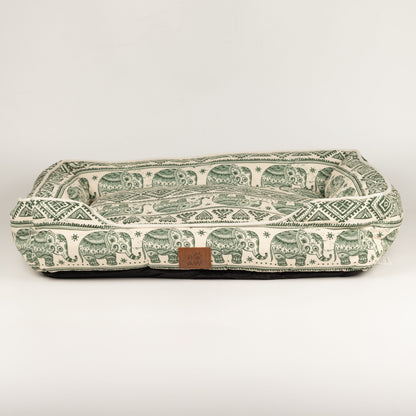 Paw Bed - Lucky Elephant - Verde - 60x50x14cm
