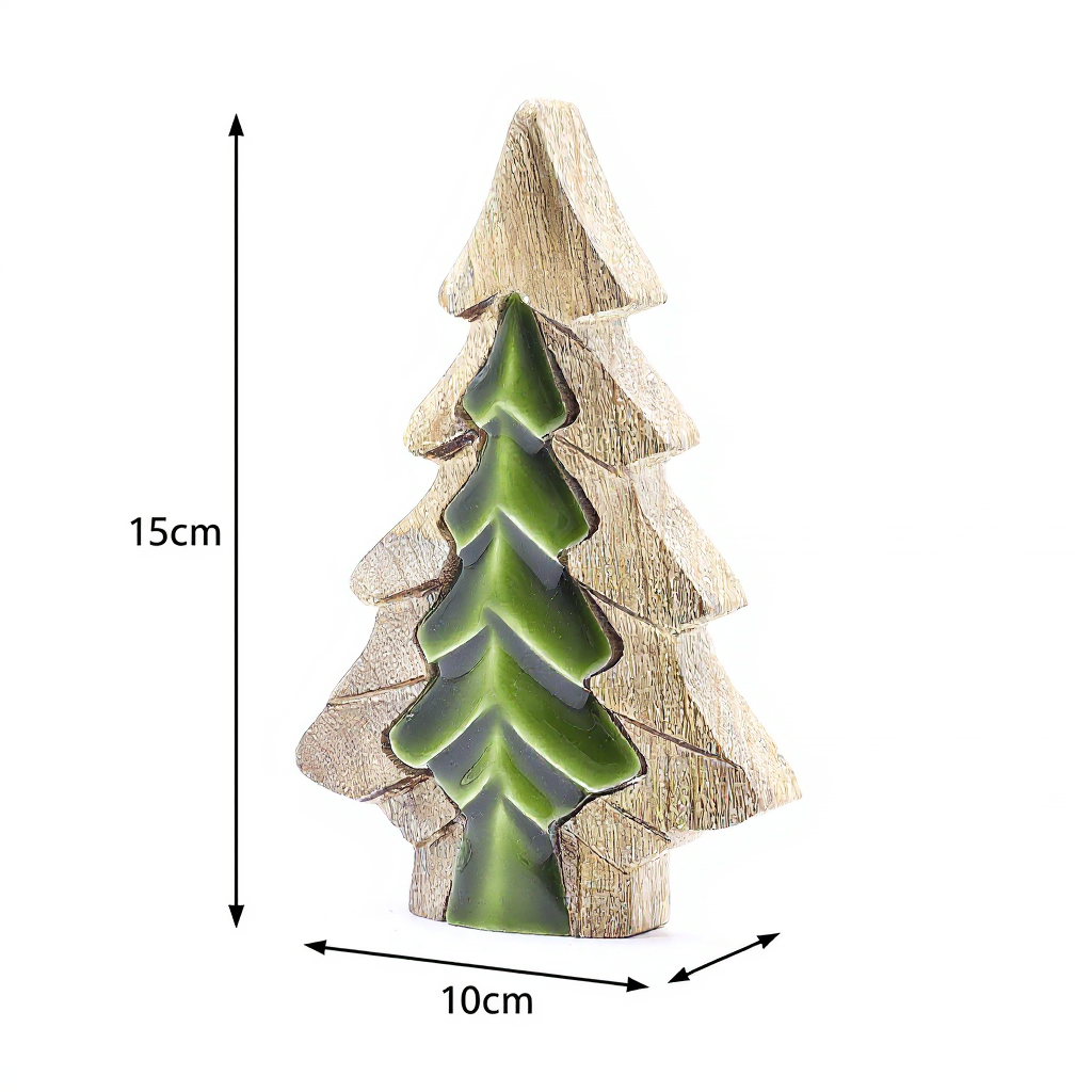 Perdu dans les bois - Petit arbre dans un arbre - Décoration en bois - 15x10cm