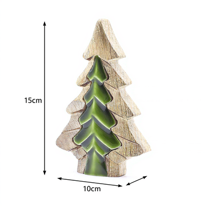 Perdu dans les bois - Petit arbre dans un arbre - Décoration en bois - 15x10cm